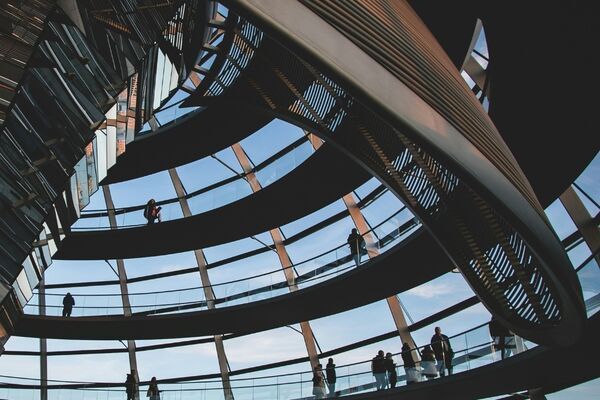 Bezoek aan de Reichstag en de glazen koepel