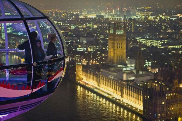 London Eye: panoramisch uitzicht over de stad