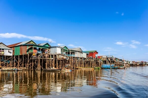 De drijvende dorpen van Tonlé Sap