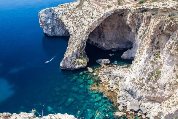 Boottocht naar de Blue Grotto