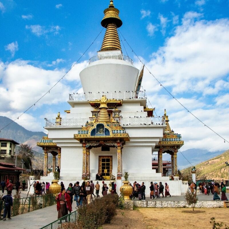 Bhutan - Thimphu - Thimphu Chorten (Memorial Stupa)
