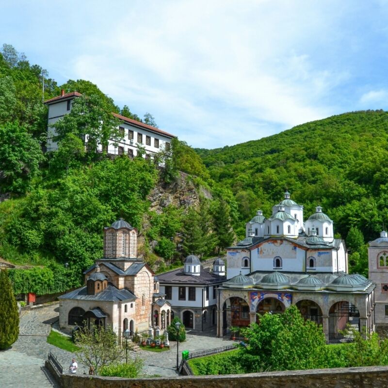 Noord-Macedonië - Kriva Palanka - Sint Joachim Osogovski Orthodox klooster