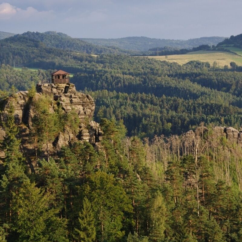 Tsjechië - Bohemian Switzerland National Park - Mariina Vyhlidka Lookout Tower