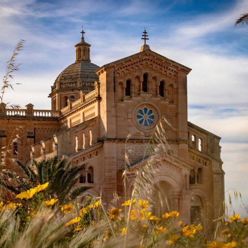 Gozo - Basiliek van het Nationale Heiligdom van de Heilige Maagd van Ta' Pinu